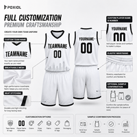 Conjunto de Uniforme de Baloncesto Personalizado, Camiseta y Pantalones Cortos Sublimados, Nombre y Número Personalizados, Ropa Deportiva OEM para Clubes, Escuelas, Equipos Juveniles y Adultos