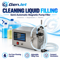 Machine de remplissage de liquides à double pompe magnétique 4,5 L/min x2, haute précision CNC, en acier inoxydable 316L, pour boissons (verre/plastique)