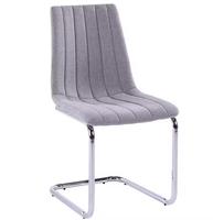 Échantillon gratuit Fibre Knockerback Breuer Éléphant Wite Meilleur Prix Peau de Vache Moderne Royaume-Uni Pas Cher En Acier Inoxydable Pu Salle À Manger Chaise Dans Sa