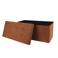 Banc ottoman HStex pour la maison, moderne avec rangement, ensemble siège, chaise, tabouret pour chaussures avec 6 boutons