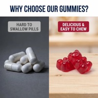 Gummies naturels pour la prostate à la grenade et aux extraits de baies mélangées – Favorise la santé de la vessie et une réponse inflammatoire saine