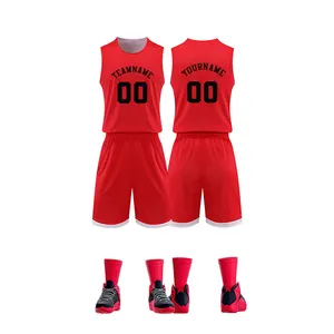 Cheap Price Custom Design Basketball Jerseys Lightweight Outdoor New Breathable Sportswear Basketball Uniforms