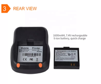 RPP02A Printer Genggam Mobile 58mm 2 INCI Printer Thermal Portabel untuk Struk dan Tagihan Bluetooth USB