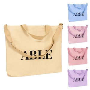 Custom Eco-friendly <b>Tree</b> Print Canvas Tote <b>Bag</b> with Adjustable Shoulder Strap Multi-color Reusable Daily Use Gift Shopping <b>Bag</b> - Product Image 2