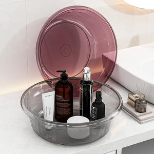 Bassine en plastique épaissi, ronde, grande taille, durable, pour la lessive domestique, les bains de pieds et l'utilisation pour bébés - Product Image 2