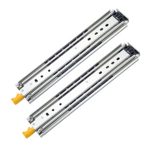 76mm tự khóa nặng công nghiệp ba phần mở rộng đầy đủ ngăn kéo trượt đường sắt 200kg mang hướng dẫn đường sắt trượt ngăn kéo - Product Image 1