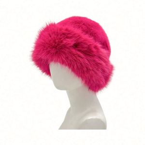 Chapeau Bob en Fausse Fourrure Chaude et Colorée Tendance – Chapeau de Pêcheur Épais d'Hiver Couleur Unie en Peluche – Grande Vente - Product Image 5