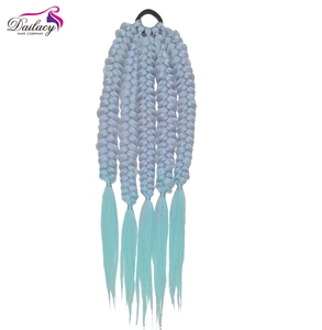 Cola de Caballo Sintética Trenzada de Fibra Resistente al Calor 2026 con Diseño de Linterna Personalizado en Múltiples Colores para Niñas - Product Image 6