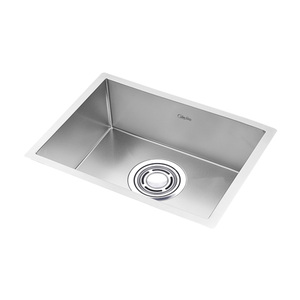 כיור מטבח מרובע [CALMFORTE] 630 אנטי-בקטריאלי, התקנה תחתית, בעל ציפוי שקוף נגד שריטות, פרימיום, עשוי פלדת אל-חלד בעבודת יד 1.2T - Product Image 1