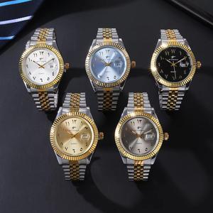 Đồng hồ nam cao cấp bằng thép không gỉ thạch anh Đồng hồ thời trang sang trọng kinh doanh đồng hồ số Ả Rập quay số kính cửa sổ con trỏ - Product Image 6