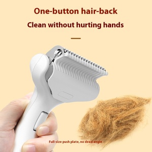 Brosse démêlante et de toilettage transfrontalière pour animaux de compagnie avec silicone et coton pour l'élimination des poils lâches de chat et l'élimination des poils en une seule étape - Product Image 2