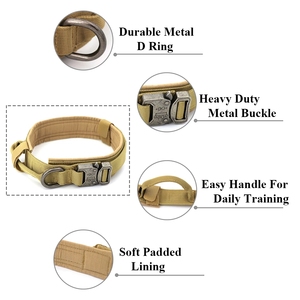 2024 colliers de chien de formation tactique d'usine sangle en Nylon réglable collier de chien de compagnie robuste - Product Image 6