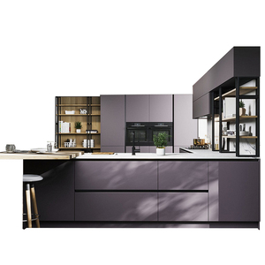 Meubles de cuisine modernes en acier inoxydable Bokejia, installation nationale complète - Product Image 5