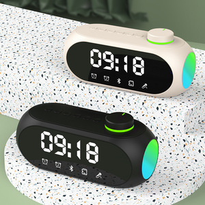 X919 2025 Hot Selling Music Player Led <strong>Bluetooth</strong> <strong>Speaker</strong> With <strong>Digital</strong> Display Tf Card Desk Table Alarm Clock <strong>Speaker</strong> - Product Image 5