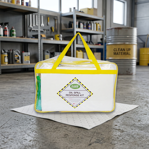 Kit para Derrames de Petróleo de 15 Litros con Bolsa Flexible – Kit Portátil de Control de Derrames de Emergencia con Absorbente de Petróleo - Product Image 5