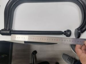 Jeu de pinces industrielles en acier forgé Kit de pinces en C 4 pièces Mâchoires traitées thermiquement Coussinets pivotants Soudage Menuiserie - Product Image 5