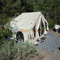 Famille portable glamping tente gonflable étanche gonflable doom extérieur air tente maison camping tente avec cuisinière salle de bain