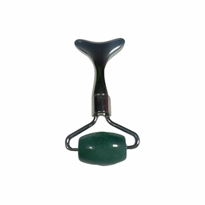 Masajeador Facial, Rodillo Facial de Aventurina Verde Jade 100% Natural - Product Image 1