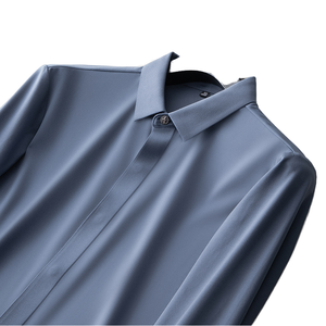 Chemise décontractée à manches longues pour homme, fournisseur ODM pour les acheteurs de vêtements en gros, chemise en Spandex/Coton, commande en gros, Bangladesh - Product Image 1