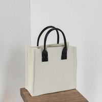 Sac à main en toile tendance, pochette portable, motif animal mignon Panda, sac fourre-tout décontracté pour femme avec lettres jacquard et fermeture éclair
