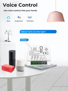 Module d'interrupteur intelligent WiFi Tuya DIY 2 voies, mini-relais de lumière, compatible avec <span class=keywords><strong>Alexa</strong></span>, <span class=keywords><strong>Google</strong></span> Home, Yandex Alice - Product Image 3