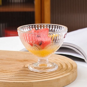 Wholesale Restaurant bar Clear <strong>Dessert</strong> <strong>Glass</strong> Flower-shaped <strong>Glass</strong> <strong>Bowl</strong> - Product Image 2