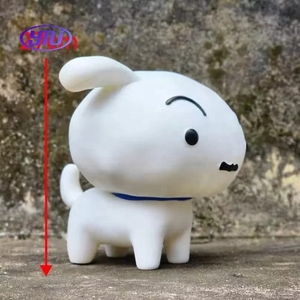 Crayon Shin Chan <span class=keywords><strong>Shiro</strong></span> ท่าลูกกวาดสุนัขสีขาวตกแต่งโต๊ะฟิกเกอร์บรรจุกล่อง - Product Image 2
