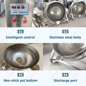 Marmita Industrial ORME de 500 Litros a Vapor, Eléctrica o a Gas con Agitador para Cocción de Mermelada - Product Image 6