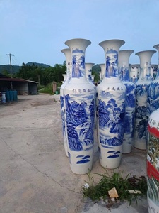 Vases décoratifs en céramique <span class=keywords><strong>de</strong></span> sol <span class=keywords><strong>de</strong></span> grande taille peints à la main en Chine, 2 mètres <span class=keywords><strong>de</strong></span> <span class=keywords><strong>haut</strong></span> - Product Image 3