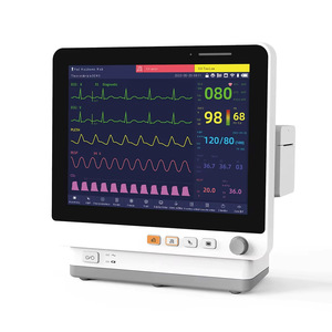 Moniteur vétérinaire de signes vitaux 12 paramètres (<span class=keywords><strong>ECG</strong></span>/RESP/SpO2/NIBP/TEMP) avec suppression des artefacts de mouvement et signal à faible bruit - Product Image 1