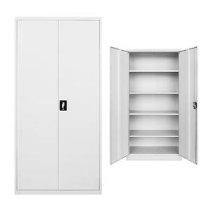 Employé en gros pas cher prix haute qualité placard 2 portes serrure blanc meubles bureau acier métal bureau fichiers armoires de stockage - Product Image 5