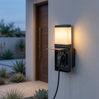 Lampe de jardin à LED en aluminium avec douille G9, indice de protection IP44, AC 220-240V, installation souterraine pour usage domestique et professionnel