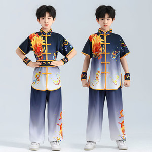 Trajes Tradicionales de Tai Chi para Niños, Uniforme de <span class=keywords><strong>Wushu</strong></span>, Traje Tang, Uniforme de Kung Fu, Ropa Ligera de Entrenamiento para Niños - Product Image 4
