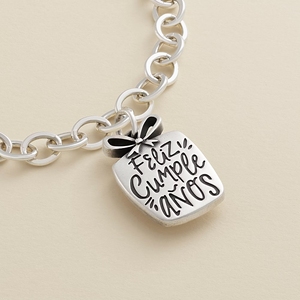 Colgante Temático Familiar James Avery de Plata de Ley S925, Diseño con Texto Grabado, Accesorios de Joyería DIY, para Hacer Pulseras y Collares - Product Image 3