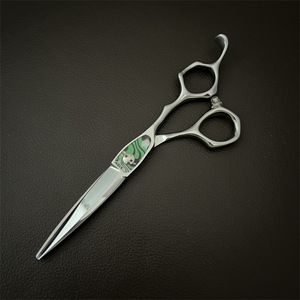 Ciseaux professionnels pour cheveux fins de 6 pouces, lame tranchante en acier inoxydable, manche long, pour droitiers, pour une coupe de précision et - Product Image 1