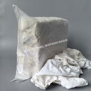 Trapos de limpieza de algodón de grado industrial para aceite pesado, trapos de lana blanca, algodón súper absorbente para limpieza - Product Image 1