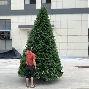 Arbre de Noël commercial d'extérieur 3m 4m, résistant aux UV, imperméable, grand arbre de Noël artificiel ignifuge pour place publique, toit - Product Image 1
