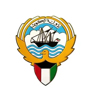 Custom Uae 3D Logo Car Sticker For National Day, Uae Metal Car Emblem with screw kuwait car badge