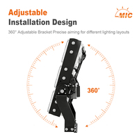 Reflector LED Modular de Alta Potencia de 1200 W, Iluminación para Campos Deportivos, Estadios, Campos de Fútbol, 160 lm/w, Resistente al Agua IP66