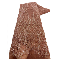 NI.AI Tulle africain perlé Net dentelle dentelle avec paillettes brodé tissu dentelle pour robe de mariée