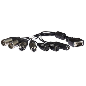 RME Golden Plated Analog Breakout Cable Optical Fiber 4K Balanced B09632XLRMKH 15-Pin D-Sub 4x XLR 2x MIDI 1x Phones PVC Pure - Product Image 4
