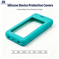 Housse de protection personnalisée en silicone pour appareil -60 à 230 ℃   Boîtier en caoutchouc résistant aux intempéries pour capteur d'instrument de mesure extérieur