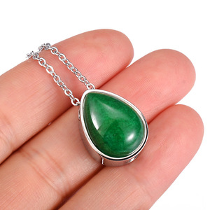 Desain baru batu alam Teardrop kenang-kenangan kalung abu guci liontin kremasi perhiasan kalung untuk abu manusia - Product Image 4
