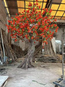 Arbre artificiel Delonix Regia sur mesure, grand arbre à fleurs flamboyantes pour la décoration <span class=keywords><strong>de</strong></span> paysages extérieurs et <span class=keywords><strong>de</strong></span> jardins - Product Image 3