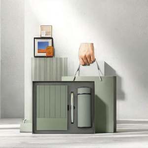 Wholesale Enterprise A5 Leather <b>Notebook</b> Gift Set Customized <b>Diary</b> with Pen Business Gift Box - Product Image 3