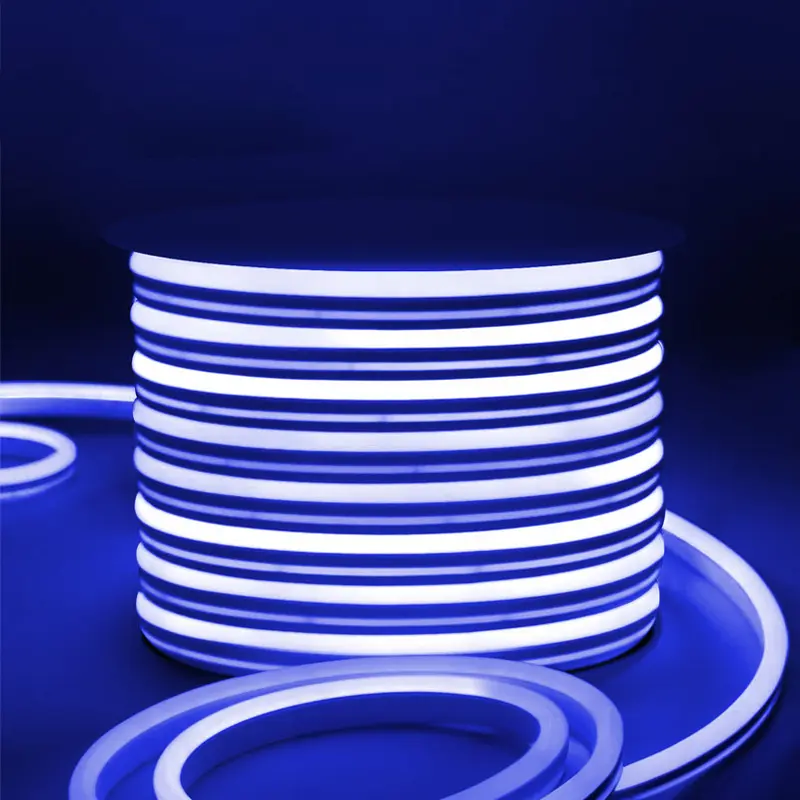 Custom Led Licht Neon Strip 24V Snijtafel Licht Roze Blauw Siliconen Neon Strip Voor Diy Kerstverlichting