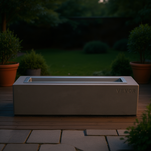 Vevor - Chimenea de Mesa de Concreto de 15 Pulgadas, Combustible de Bioetanol, Chimenea Moderna para Patio Interior y Exterior, Diseño Portátil - Product Image 2