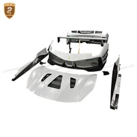 Actualización del kit de carrocería de coche Chalenge para Ferrari 488 2020 capó de motor de fibra de carbono parachoques trasero delantero faldones laterales alerón trasero