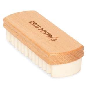 <b>Shoe</b> Mistri Nylon <b>Shoe</b> Cleaning Brush for Sneakers Leather Canvas Sports <b>Shoes</b> Durable Wooden Handle <b>Soft</b> Bristles for Cleaning - Product Image 1