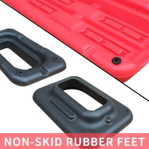 Plataforma de Step Aeróbico DB Roja y Negra de TPE para Ejercicio Físico con 2 Elevadores Modelo D0100H5G9CX - Product Image 5